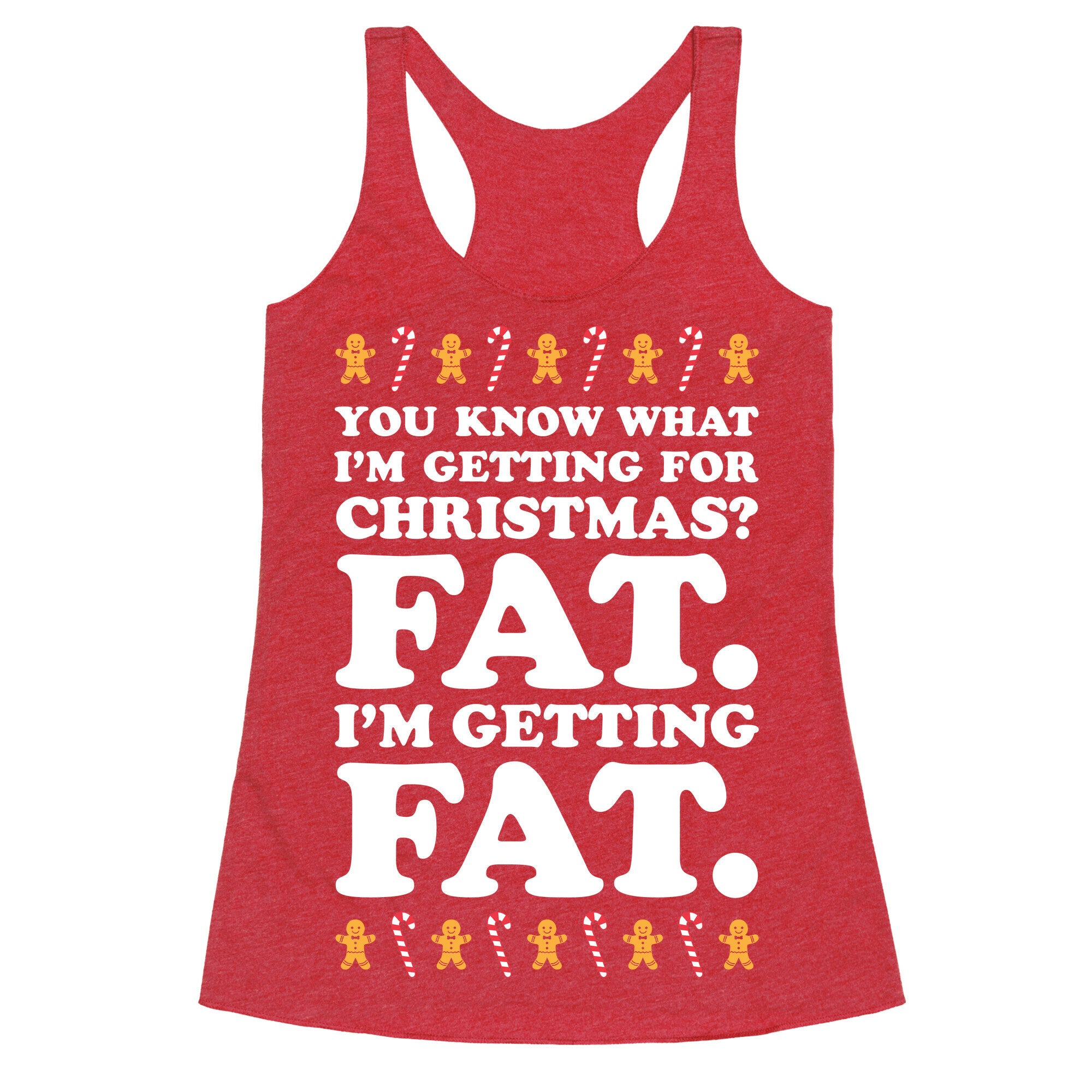 Fat Christmas Racerback Tank